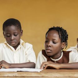 group-african-kids-learning-together